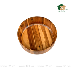 Tô tròn thành đứng gỗ tự nhiên vân sóng độc bản