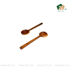 Bộ 2 muỗng nĩa gỗ tự nhiên size đại