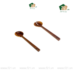 Bộ 2 muỗng nĩa gỗ tự nhiên size đại