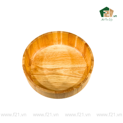 Tô tròn thành đứng gỗ tự nhiên vân sóng độc bản