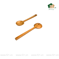 Bộ 2 muỗng nĩa gỗ tự nhiên size đại