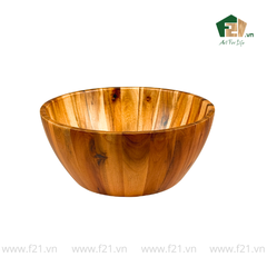 Tô tròn thành vát gỗ tự nhiên vân sóng độc bản