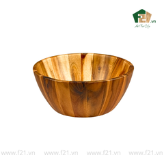 Tô tròn thành vát gỗ tự nhiên vân sóng độc bản