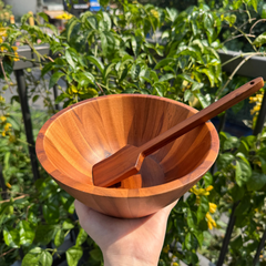 Tô tròn thành vát gỗ tự nhiên vân sóng độc bản