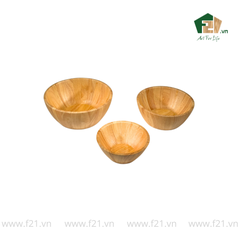 Tô tròn thành vát gỗ tự nhiên vân sóng độc bản