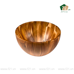 Tô tròn thành bầu gỗ tự nhiên vân sóng độc bản