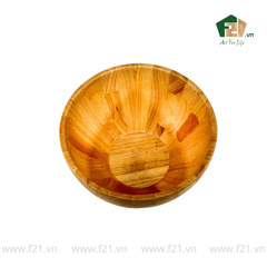 Tô tròn thành bầu gỗ tự nhiên vân sóng độc bản