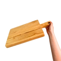 Thớt chữ nhật gỗ tự nhiên có tay cầm cổ điển kiểu Pháp