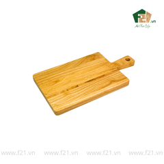 Thớt chữ nhật gỗ tự nhiên có tay cầm cổ điển kiểu Pháp