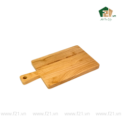 Thớt chữ nhật gỗ tự nhiên có tay cầm cổ điển kiểu Pháp