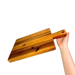 Thớt chữ nhật gỗ tự nhiên có tay cầm cổ điển kiểu Pháp