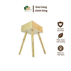 Bàn chữ nhật decor bốn chân vân burl độc đáo