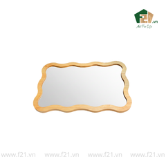 Gương treo gỗ lượn sóng thiết kế cách điệu tinh tế