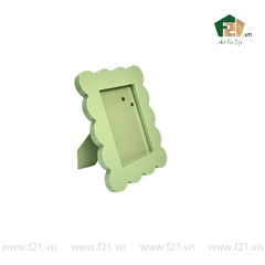 Khung hình chữ nhật gỗ viền lượn sóng mềm mại