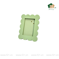 Khung hình chữ nhật gỗ viền lượn sóng mềm mại
