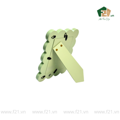 Khung hình chữ nhật gỗ viền lượn sóng mềm mại