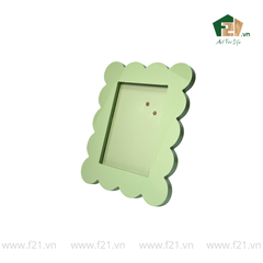Khung hình chữ nhật gỗ viền lượn sóng mềm mại