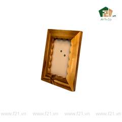 Khung hình chữ nhật gỗ viền lượn sóng mềm mại