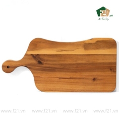 Thớt chữ nhật gỗ tự nhiên kiểu dáng bất đối xứng