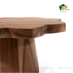 Giá đỡ bánh hình hoa cánh nhọn gỗ tự nhiên