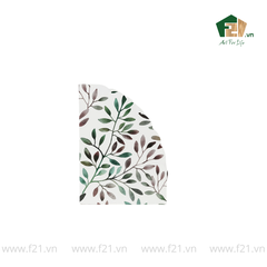 Bộ văn phòng phẩm gỗ sơn mài lá nguyệt quế cách điệu