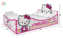 Giường Đơn Trẻ Em Hello Kitty