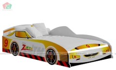 Giường Đơn Trẻ Em Ô Tô Vàng