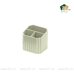 Bộ văn phòng phẩm gỗ sơn mài xanh ngọc kẻ sọc nổi