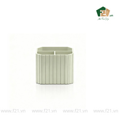 Bộ văn phòng phẩm gỗ sơn mài xanh ngọc kẻ sọc nổi