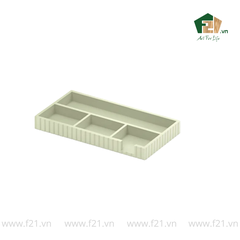 Bộ văn phòng phẩm gỗ sơn mài xanh ngọc kẻ sọc nổi