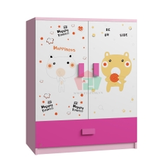 Tủ Quần Áo Cho Bé Happiness (80x50x100cm)