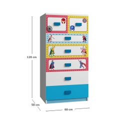 Tủ Quần Áo Cho Bé Hình Siêu Anh Hùng (60x50x120 cm)