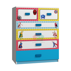 Tủ Quần Áo Cho Bé Hình Siêu Anh Hùng (80x50x100 cm)