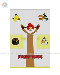 Tủ Quần Áo Trẻ Em Angry Bird (1m2)