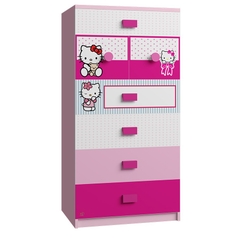 Tủ Quần Áo Trẻ Em Hello Kitty (60x50x120 cm)