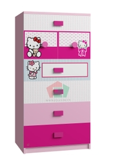 Tủ Quần Áo Trẻ Em Hello Kitty (60x50x120 cm)