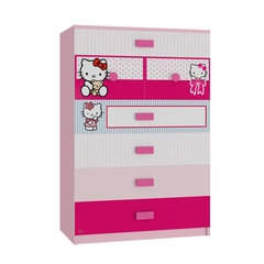 Tủ Quần Áo Trẻ Em Hello Kitty (80x50x120cm)