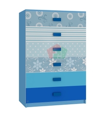 Tủ Quần Áo Trẻ Em Hoa Văn (60x50x120 cm)