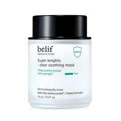 Mặt nạ ngủ làm dịu và chăm sóc da nhạy cảm Belif Super Knights - Clear Soothing Mask 75ml