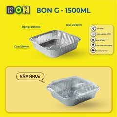 LỐC 20 KHAY NỒI CHIÊN KHÔNG DẦU VUÔNG BON G - 1500ML