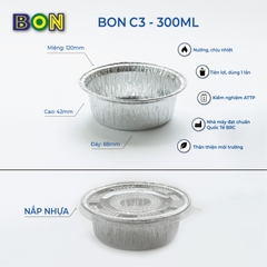 LỐC 20 CHÉN NHÔM NƯỚNG BON C3 -300ML