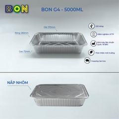 LỐC 2 HỘP NHÔM TAKE AWAY BON G4 - 5000ML