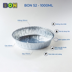 LỐC 20 KHAY CHIÊN KHÔNG DẦU BON S2 - 1000ML