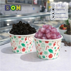 LỐC 50 LY GIẤY KEM, TOPPING 120ML(4oz) – LY ĐỰNG KEM, TOPPING, BÁNH FLAN, SỮA CHUA – LY DÀY, ĐẸP – GIÁ ĐÃ GỒM HĐ VAT