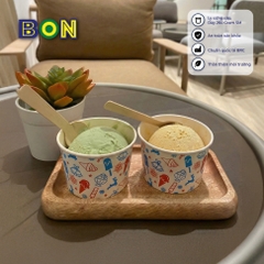 LỐC 50 LY GIẤY KEM, TOPPING 120ML(4oz) – LY ĐỰNG KEM, TOPPING, BÁNH FLAN, SỮA CHUA – LY DÀY, ĐẸP – GIÁ ĐÃ GỒM HĐ VAT