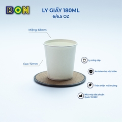 LỐC 50 LY GIẤY TRẮNG - 180ML (6 / 6.5 OZ)