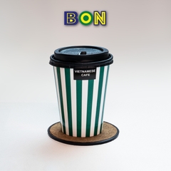 LỐC 50 LY GIẤY IN SỌC - 360ML (12 / 14 OZ)