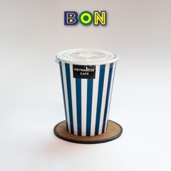 LỐC 50 LY GIẤY IN SỌC - 360ML (12 / 14 OZ)