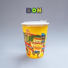 LỐC 50 LY IN TRANH - SÀI GÒN CHỢ LỚN 360ML - CÀ PHÊ ĐÁ, NƯỚC UỐNG LẠNH - LY DÀY, ĐẸP, 260 Gram SM - Giá đã gồm HĐ VAT