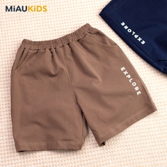 Đồ bộ bé trai EXPLORE cotton mềm mại thoáng mát cho bé đi học chơi
